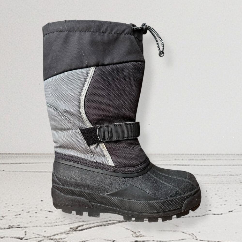 L.L.Bean Kids' Northwoods Waterproof Winter Snow Boots Size 3, Graphite